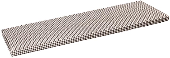 BELLATEX Sedák na lavici 34 / 608 hladký na zip 40 × 140 kostička hnědá