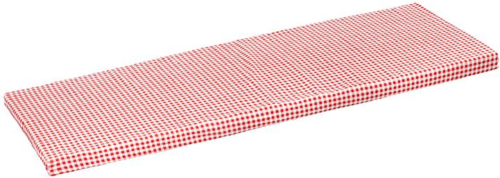 BELLATEX Sedák na lavici 34 / 609 hladký na zip 40 × 140 kostička červená