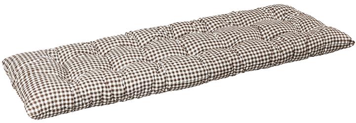 BELLATEX Sedák na lavici 41 / 608 prošívaný 40 × 140 kostička hnědá