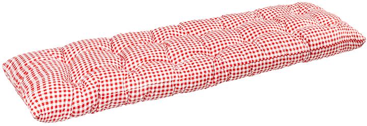 BELLATEX Sedák na lavici 41 / 609 prošívaný 40 × 140 kostička červená