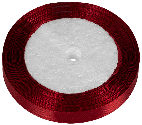 BELLATEX saténová 12mm / 22.5m bordo