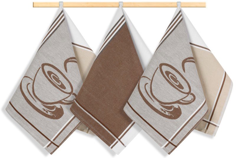 Bellatex Sada utěrek 3 ks 50 × 70 cm, 165 espresso