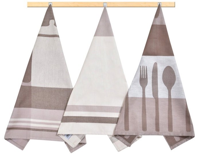 Bellatex Sada utěrek 3 ks 50 × 70 cm, 134 příbory