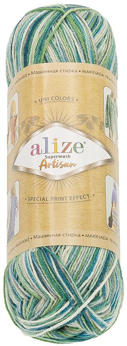 BELLATEX Příze Artisan 100 g - 9001 zelená