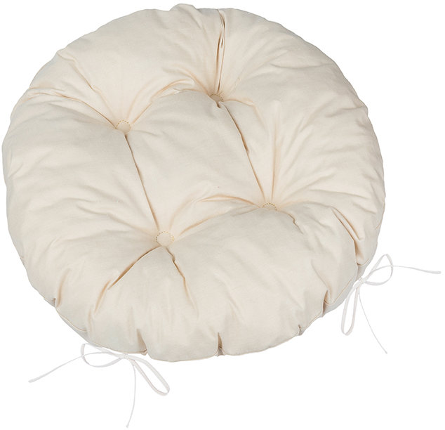 Bellatex Adéla 62/P208 kulatý prošívaný prům. 40 cm, Uni bílá káva