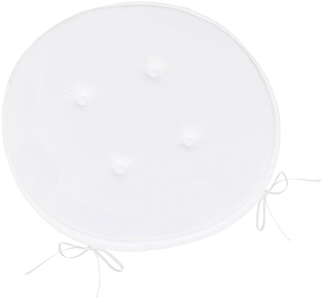 Bellatex Adéla 79/P201 kulatý hladký prům. 40 cm, Uni bílý