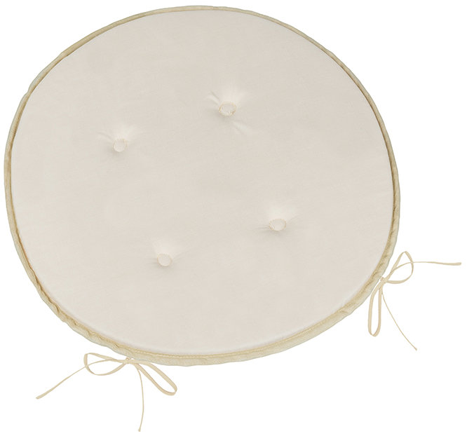 Bellatex Adéla 79/P208 kulatý hladký prům. 40 cm, Uni bílá káva