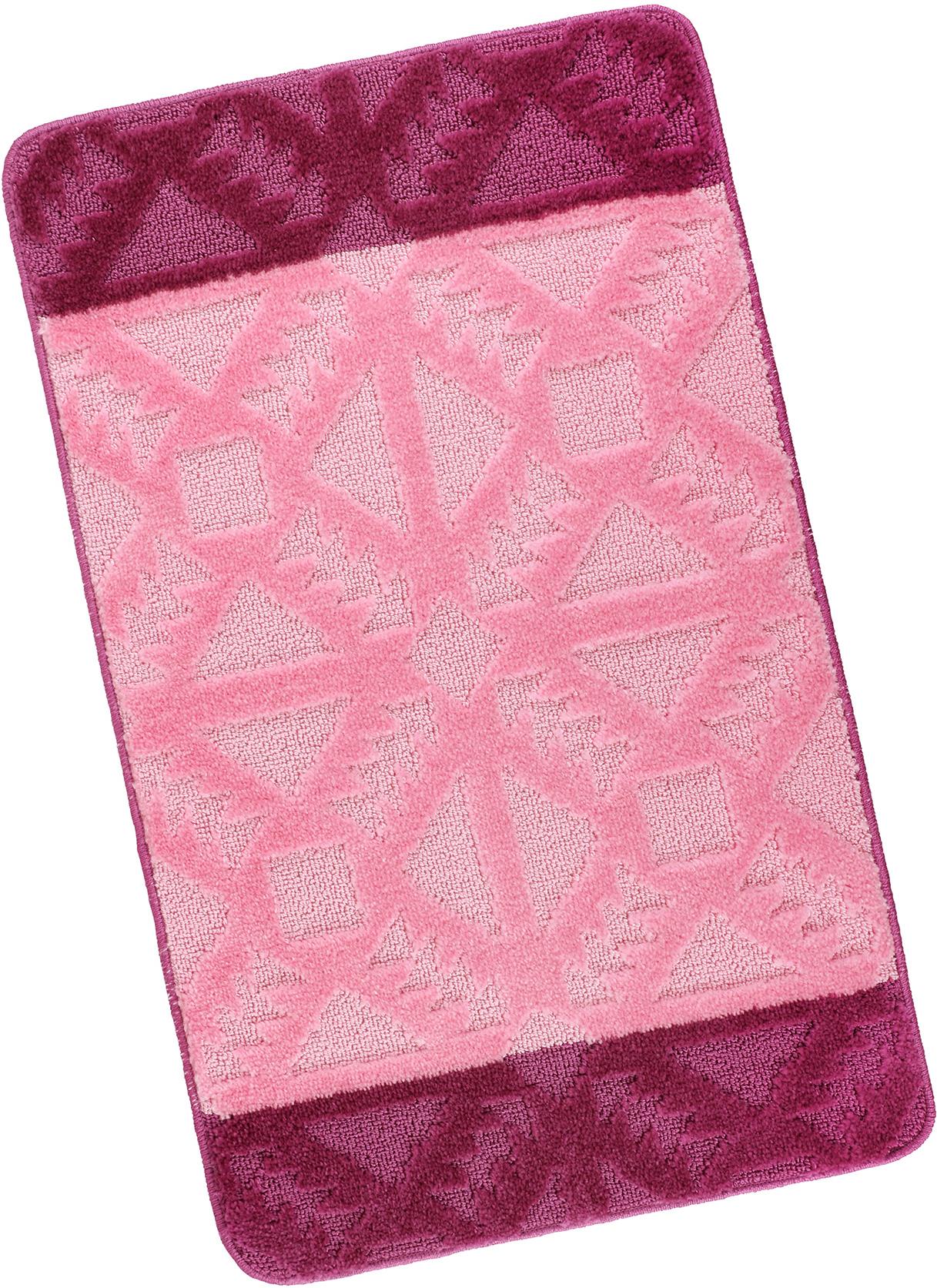 Bellatex Bany vzor 60 × 100 cm 810/001 geometrie růžová