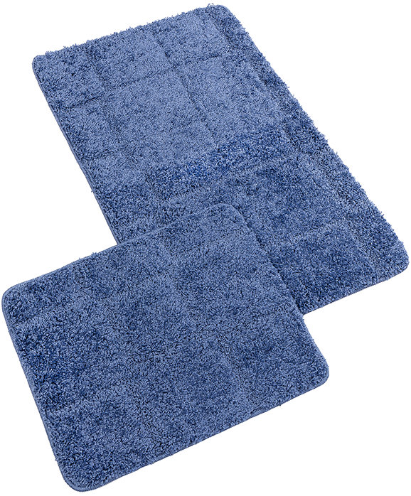 Bellatex Koupelnová sada Bany Silver 60 × 100 cm + 60 × 50 cm 425/004 modrá