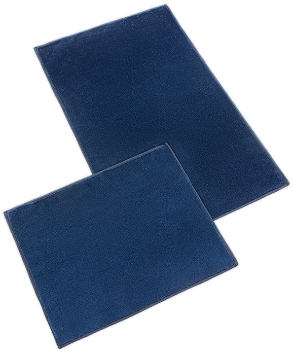 Bellatex Koupelnová sada Bany Gold 60 × 100 cm + 60 × 50 cm 730/001 tm. modrá