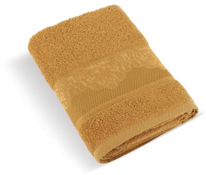Bellatex s.r.o. Froté ručník Orchidea 500 g 76/009 hořčicová 50 × 100 cm