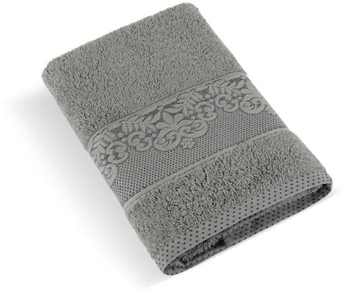 Bellatex s.r.o. Froté ručník Orchidea 500 g 76/045 tm.šedá 50 × 100 cm