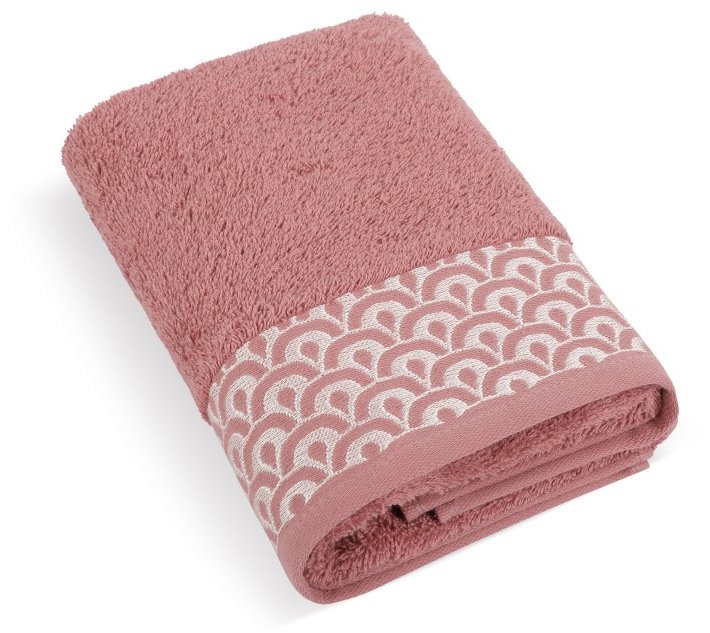 BELLATEX Froté osuška Krajka 500 g K/321 starorůžová 70 × 140 cm