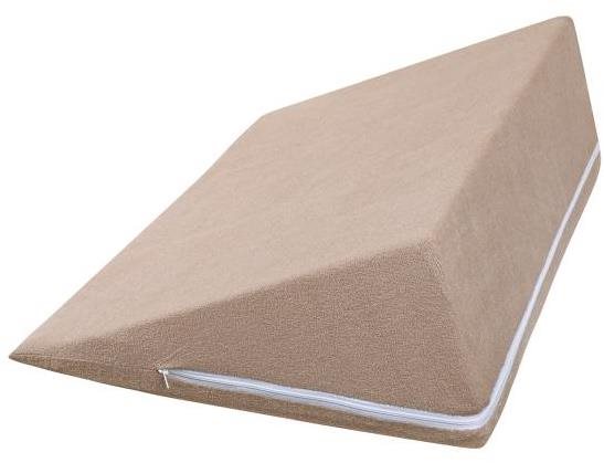 Bellatex Klínový podhlavník 2005/013 80 × 50 × 20 cm froté kávový