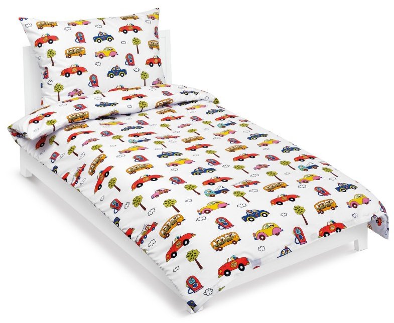 Bellatex Povlečení Junior 90/092 auta 140 × 200 cm, 70 × 90 cm
