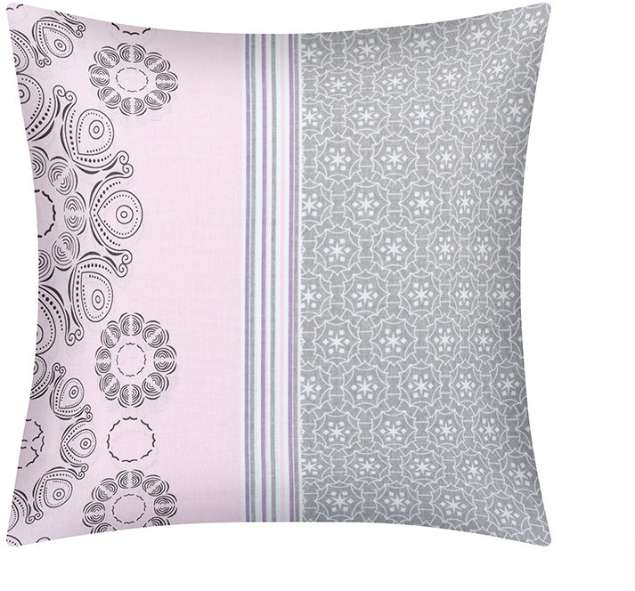 BELLATEX Povláček 90/133B 40 × 40 cm šedorůžový ornament