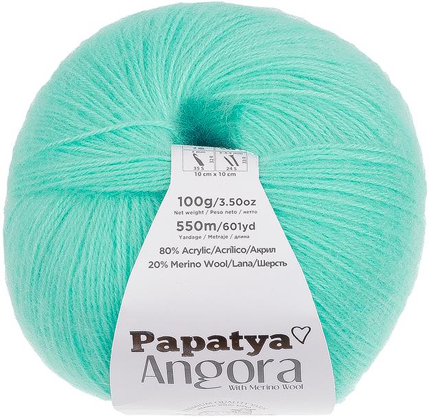 Vlnika Angora Merino Papatya 100 g, 5620 tyrkysová