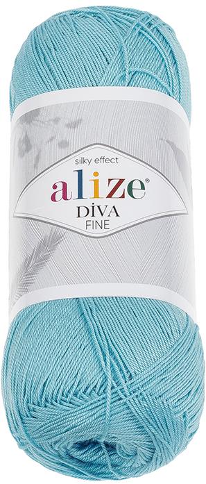 Vlnika Diva Fine 100 g, 350 modrá