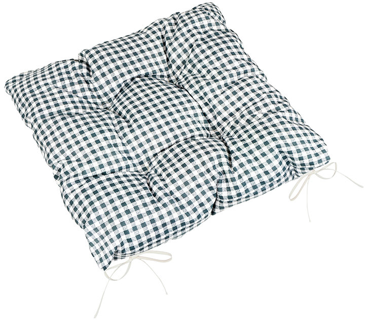 BELLATEX Sedák BERTA 41\610 prošívaný 40 × 40 kostička šedá