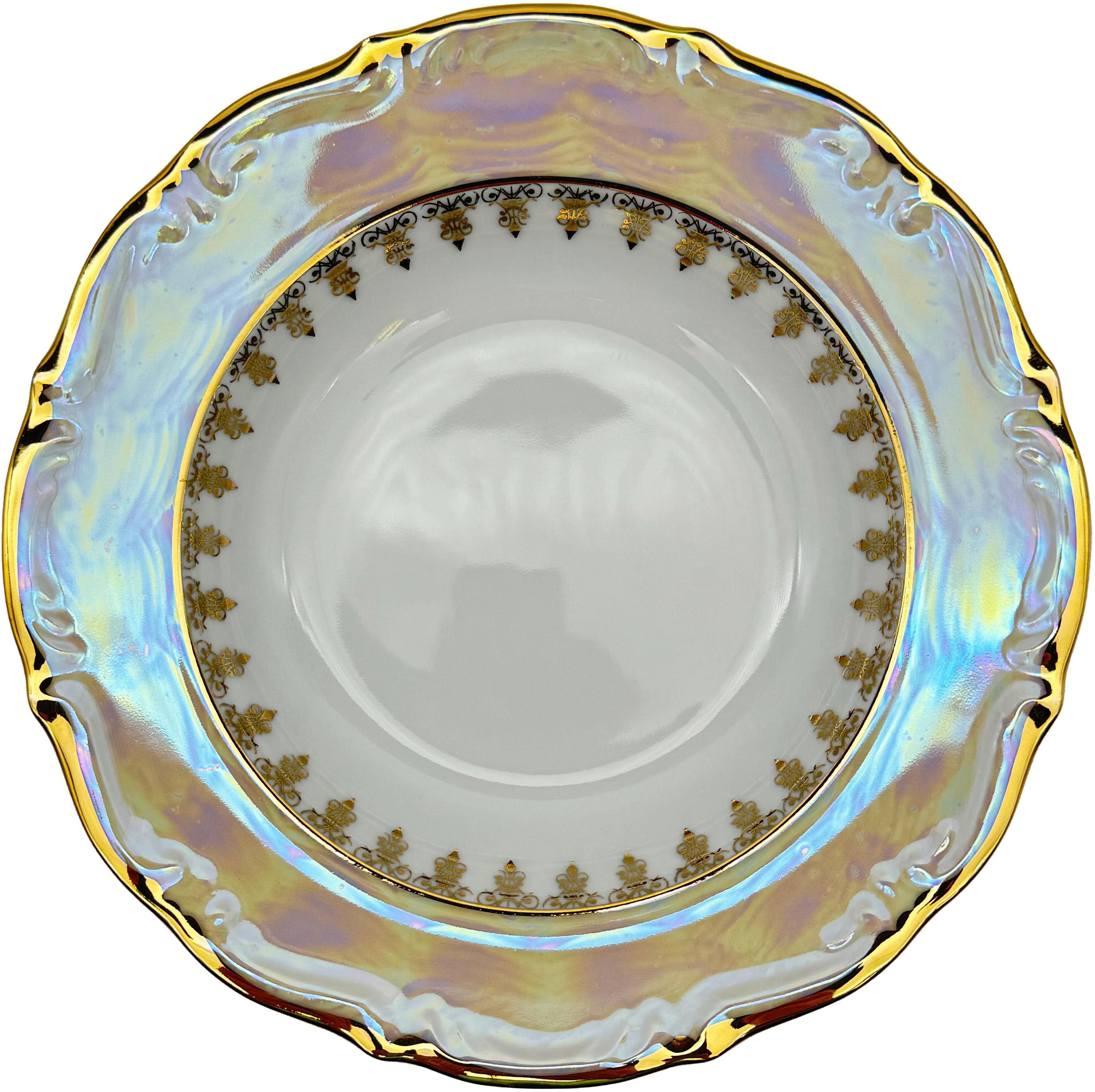 Royal Czech Porcelain - Hluboké talíře 22,5 cm, sada 6 ks, dekor Praha