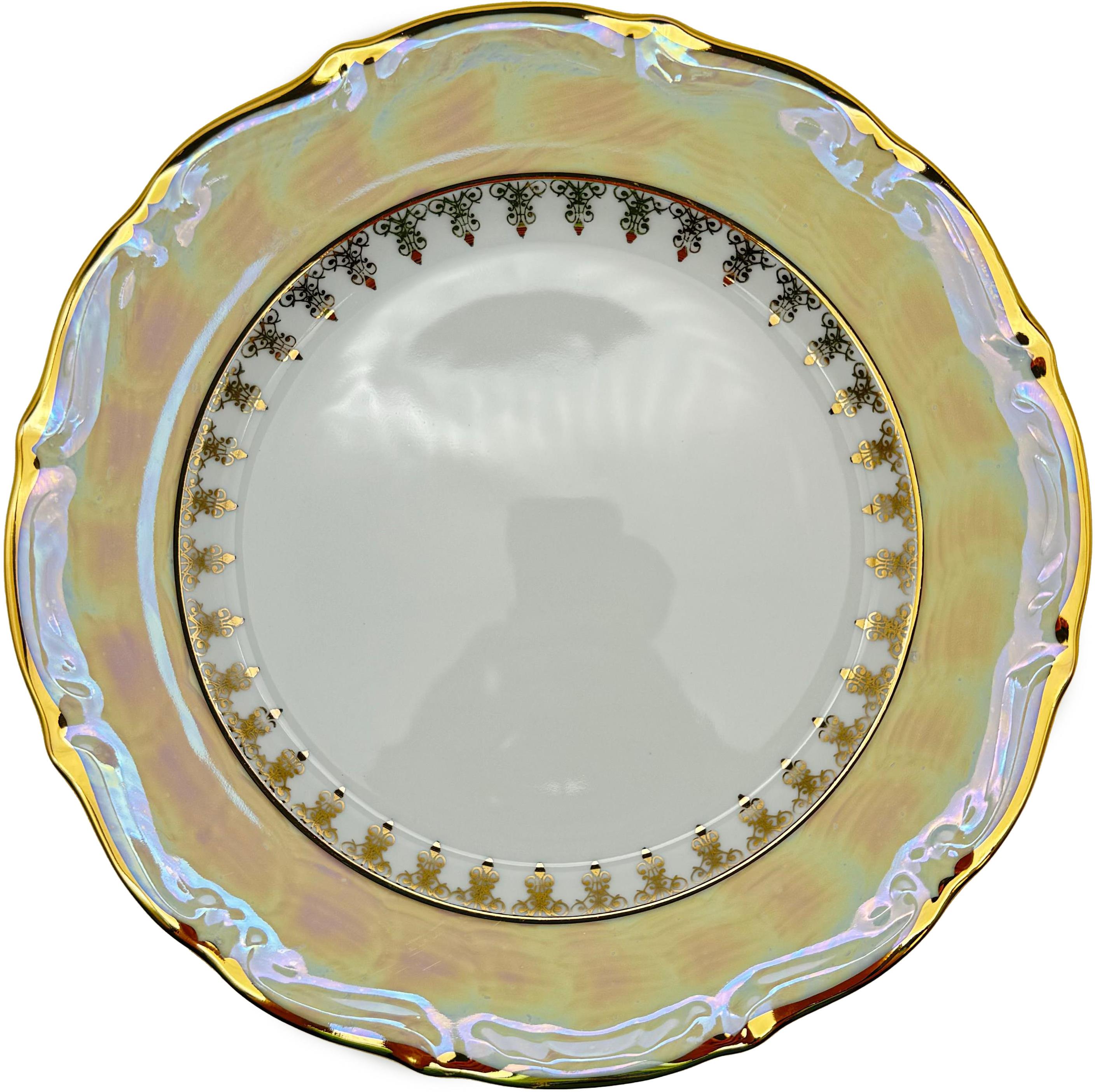 Royal Czech Porcelain - Desertní talíře 21 cm, sada 6 ks, dekor Praha