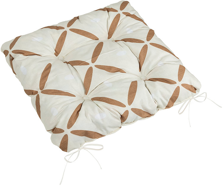 BELLATEX Adéla Sedák 41/239 prošívaný 40 × 40 cm křížky hnědé