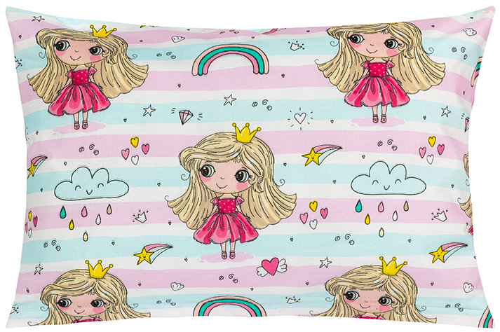 BELLATEX Viola polštářek 40 × 60 cm 45/090 princezna s duhou