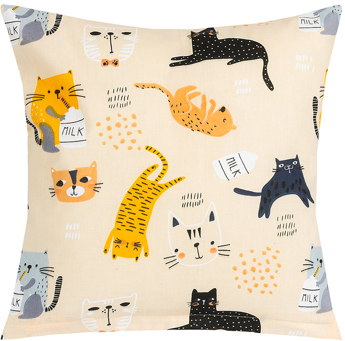 BELLATEX Adéla polštářek 40 × 40 cm 55/291 kočičky