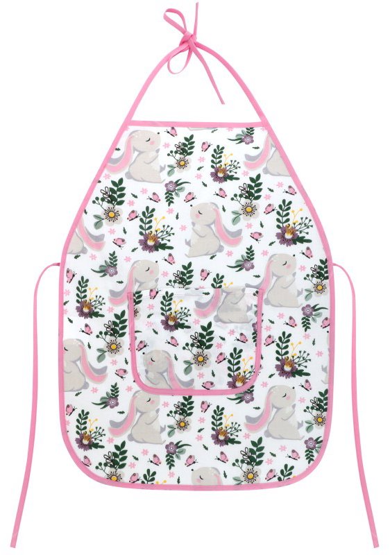 BELLATEX Zástěra dětská Adéla 47 × 60 cm ( 5-8 let ) 7850/081 králíček