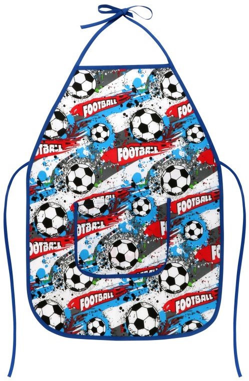BELLATEX Zástěra dětská Adéla 37 × 47 cm ( 3-5 let ) 7850/040 fotbal