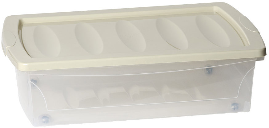 Benco Plastový úložný box s víkem a kolečky 30 l