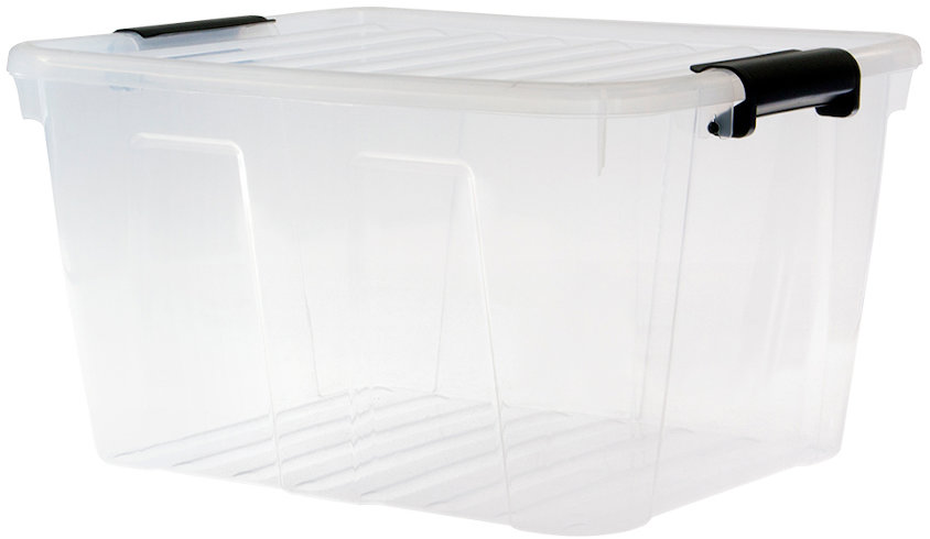 Plast Team Úložný box s průhledným víkem 30 l
