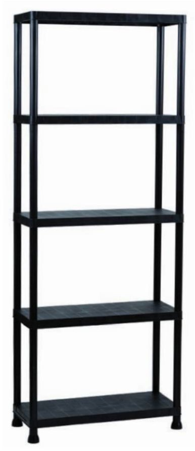 Benco Plastový regál 80 × 30 × 181 cm, 5 polic