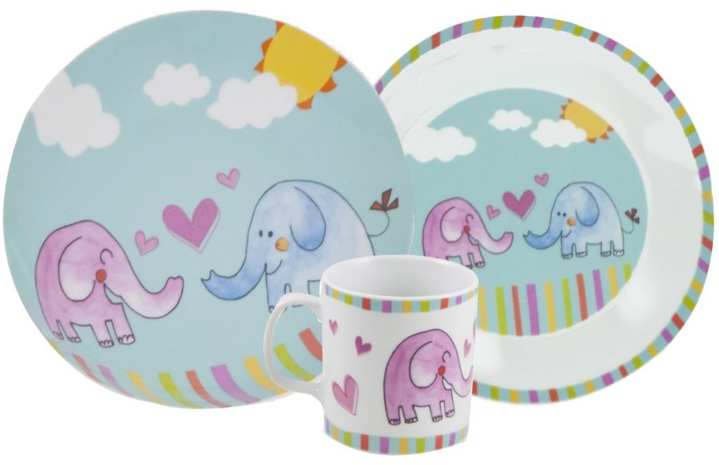 Berndorf Dětský porcelán 3dílná souprava SLON