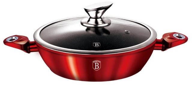 BerlingerHaus Pekáč s poklicí 24cm Burgundy Metallic Line BH-1262