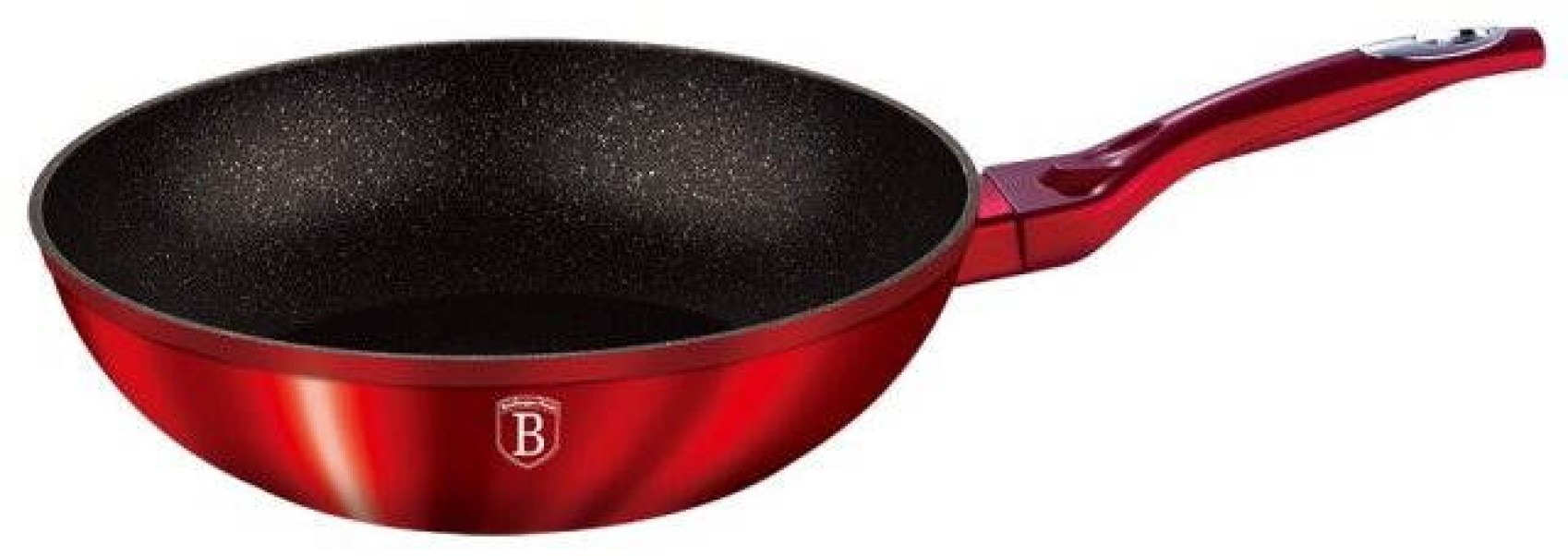 BerlingerHaus WOK Pánev 28cm Burgundy Metallic Line BH-1267