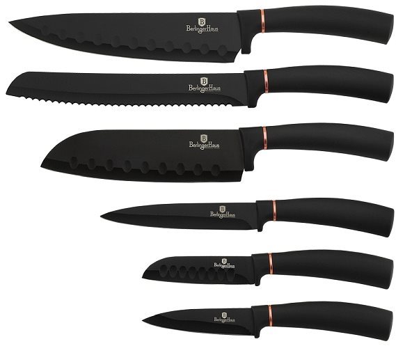 BerlingerHaus sada nožů 6ks Black Rose Collection BH-2337
