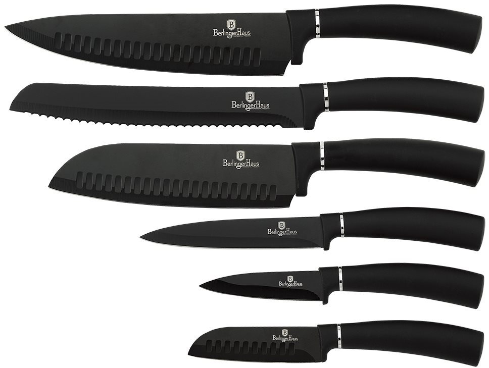BerlingerHaus sada nožů 6ks Black Royal Collection BH-2383