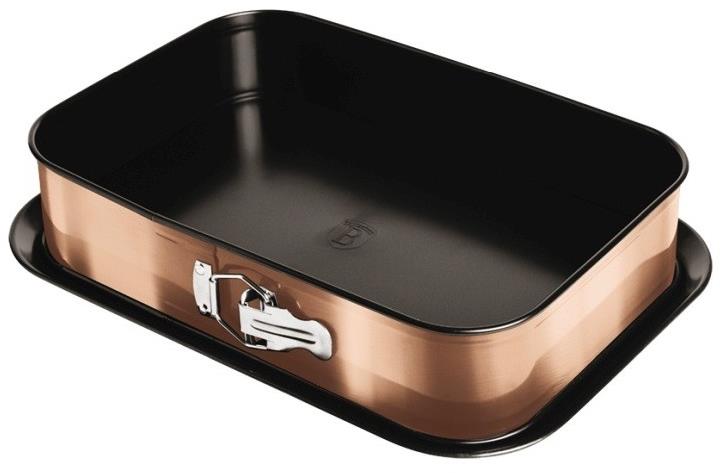 BERLINGERHAUS Forma s nepřilnavým povrchem 2v1 Rosegold Metallic Line 39 × 27 × 7,5 cm