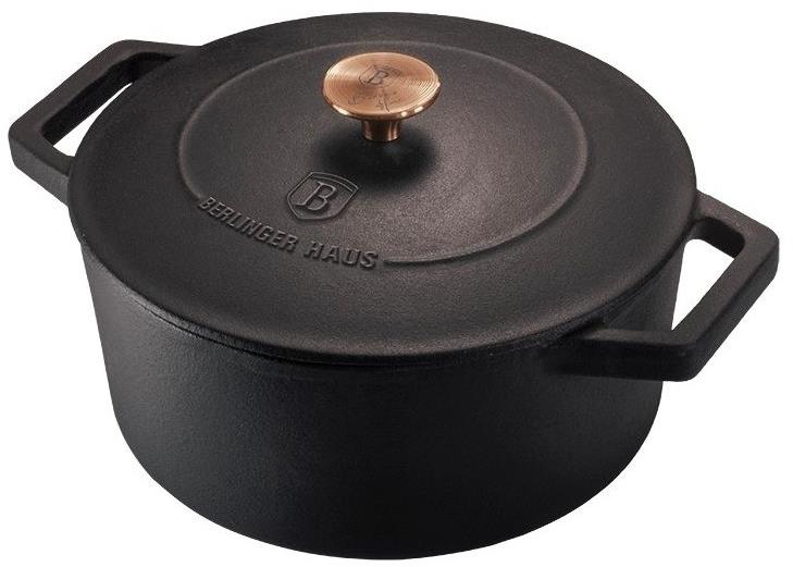 BERLINGERHAUS Pekáč litinový s poklicí 20 cm Black Rose Collection