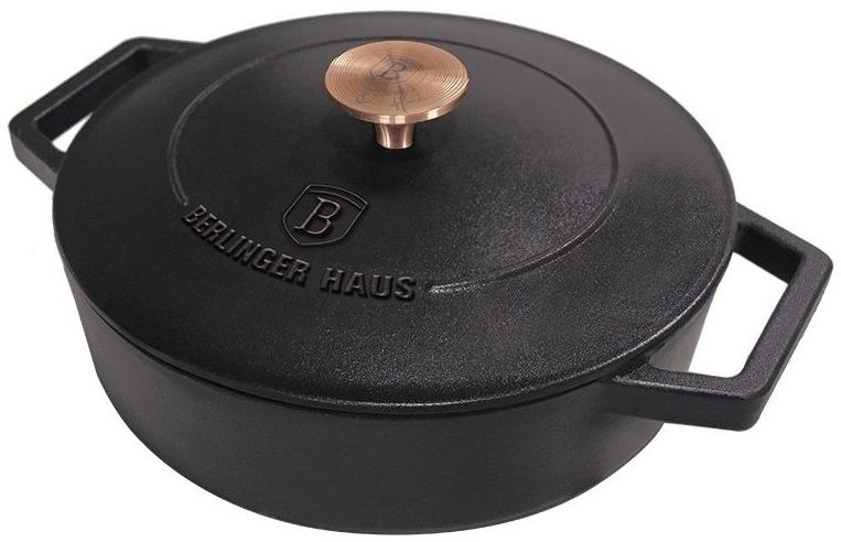 BERLINGERHAUS Pekáč litinový s poklicí 26 cm Black Rose Collection