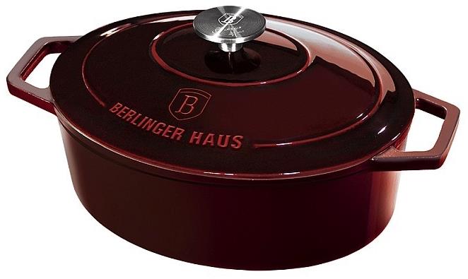 BERLINGERHAUS Pekáč litinový s poklicí 30 cm Burgundy Line