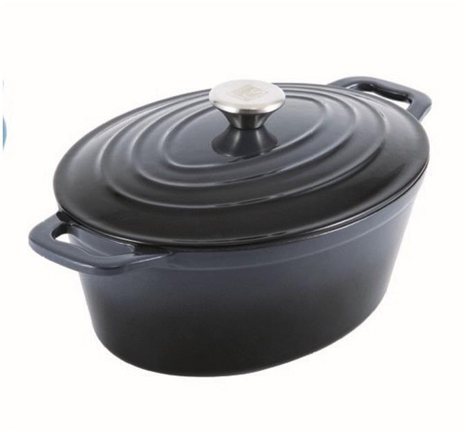 CS KOCHSYSTEME Xanten s poklicí litinový 36 × 22 cm černý