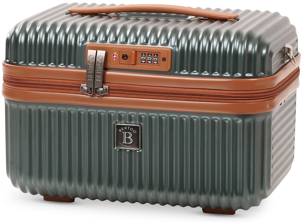 Bertoo Kosmetický kufřík Napoli, zelený 17 l