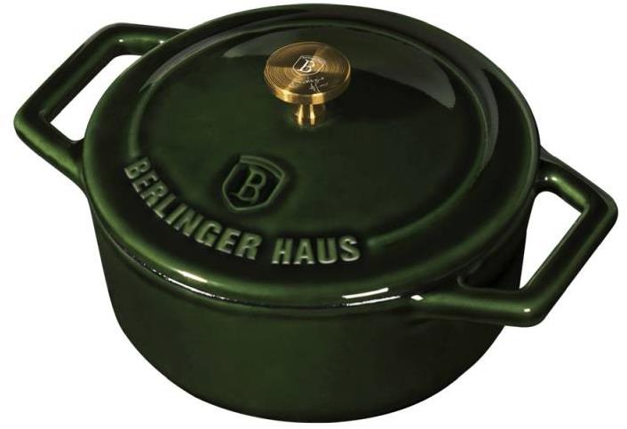 BERLINGERHAUS Pekáč litinový s poklicí 10 cm Emerald Collection