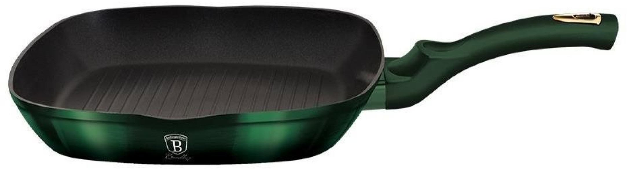 BERLINGERHAUS Pánev grilovací s titanovým povrchem 28 cm Emerald Collection