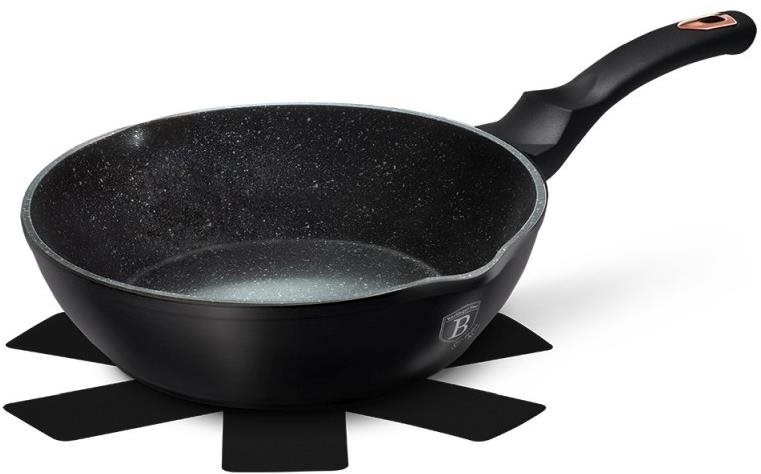 BERLINGERHAUS Pánev hluboká s mramorovým povrchem 24 cm Black Rose Collection