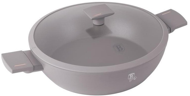 BERLINGERHAUS Pánev s titanovým povrchem a poklicí 32 cm Taupe Collection