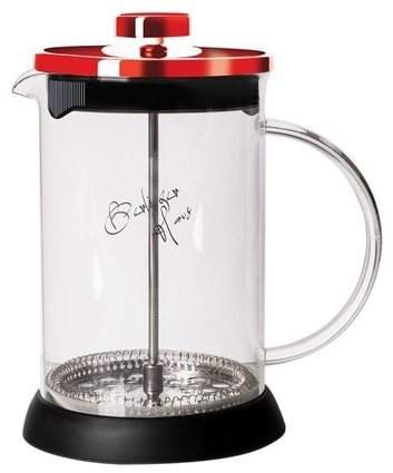 BerlingerHaus Konvička na čaj a kávu French Press 350 ml Burgundy Metallic Line BH-1496