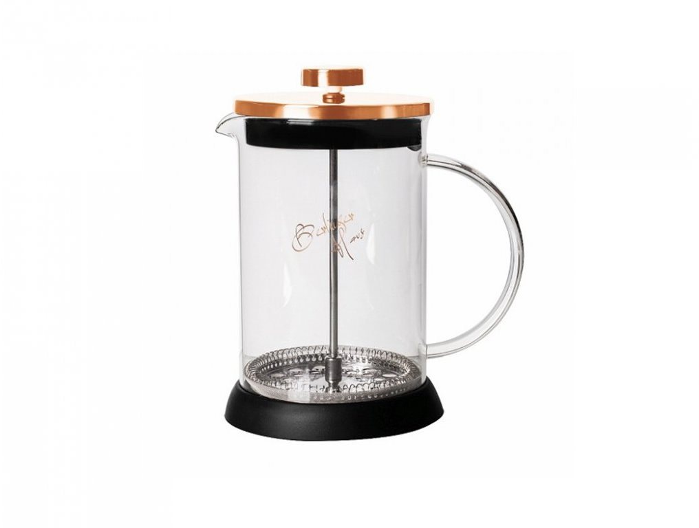 BerlingerHaus Konvička na čaj a kávu French Press 600 ml Rosegold Metallic Line